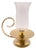 Baldwin Large Brass Candle Holder With Globe For Sale