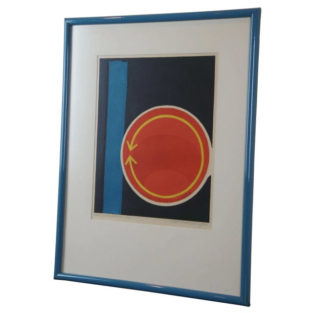 Mid-Century Modern 1969 Horst Egon Kalinowski "Sens Contradictoire" Colored Etching 7/100 For Sale - Image 3 of 13