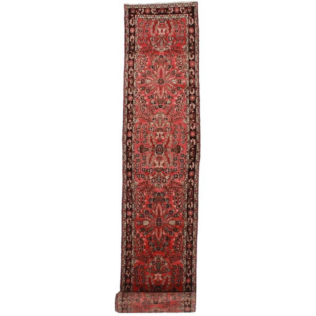Vintage Persian Mehraban Runner - 2'9" X 20'11" For Sale