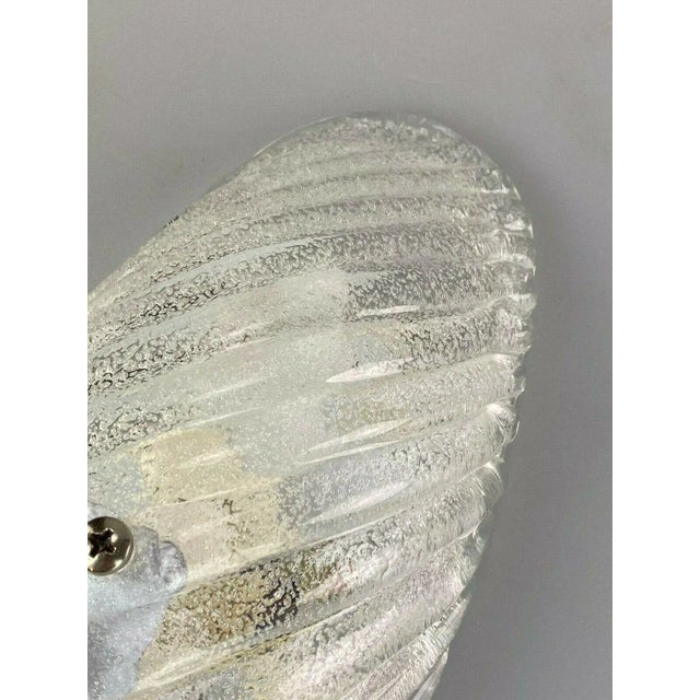 Mid-Century Modern Ice Glass Wall Lamp, 1960s For Sale - Image 3 of 9