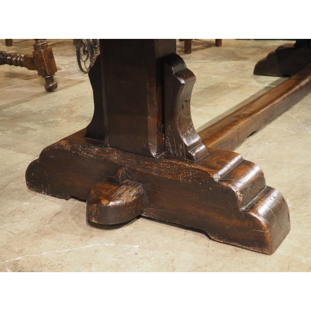 A Robust 19th Century Heavy Oak Monastery Style Dining Table From France For Sale - Image 14 of 18