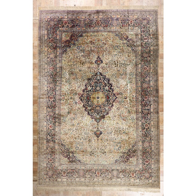Vintage Chinese Qum Rug, 12'00 X 17'08 For Sale - Image 10 of 10