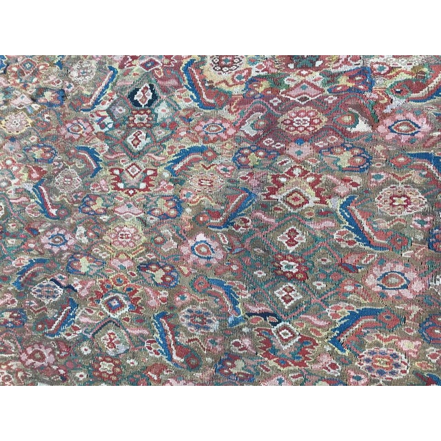 Antique Senneh Kilim, 1890s For Sale - Image 4 of 16