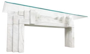 Marble Console Table, 1980s