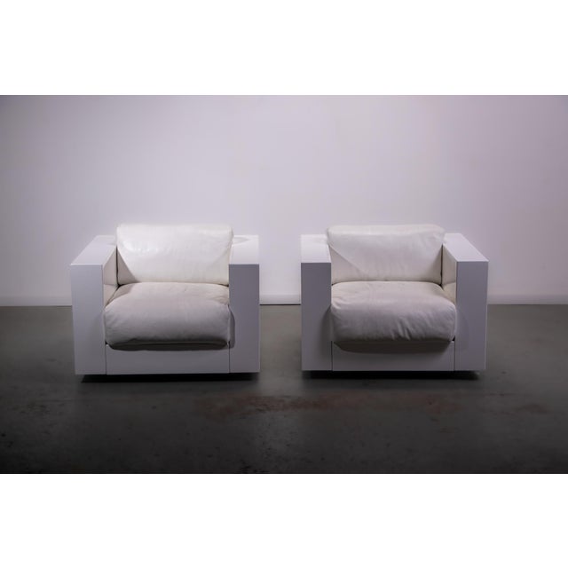 Wood Saratoga Armhairs by Lella and Massimo Vignelli for Poltronova, 1990, Set of 2 For Sale - Image 7 of 18