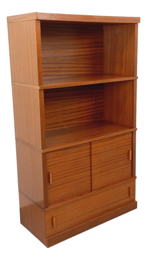 Vintage Oak Bookcase, 1960s