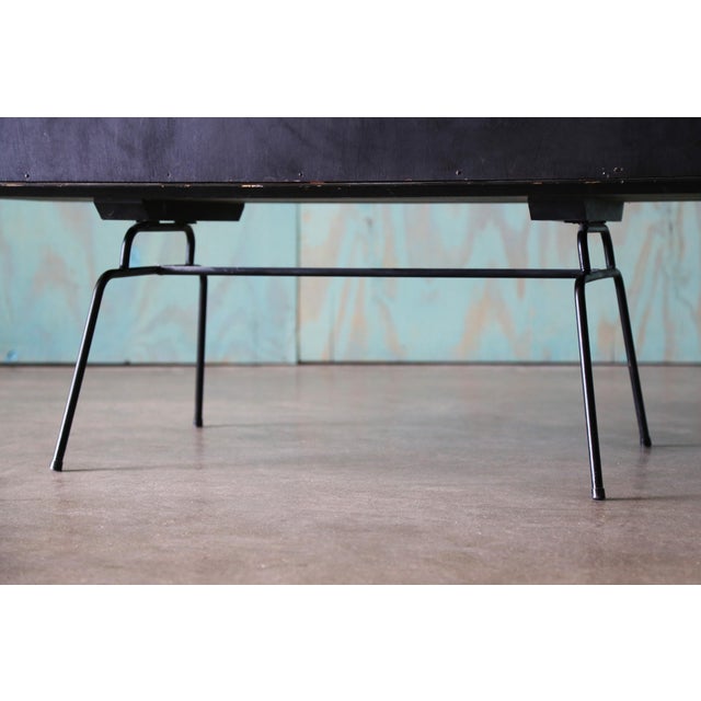 Early Paul McCobb 1950s Black Birch Cabinet on Iron Base Mid Century Modern For Sale - Image 11 of 13