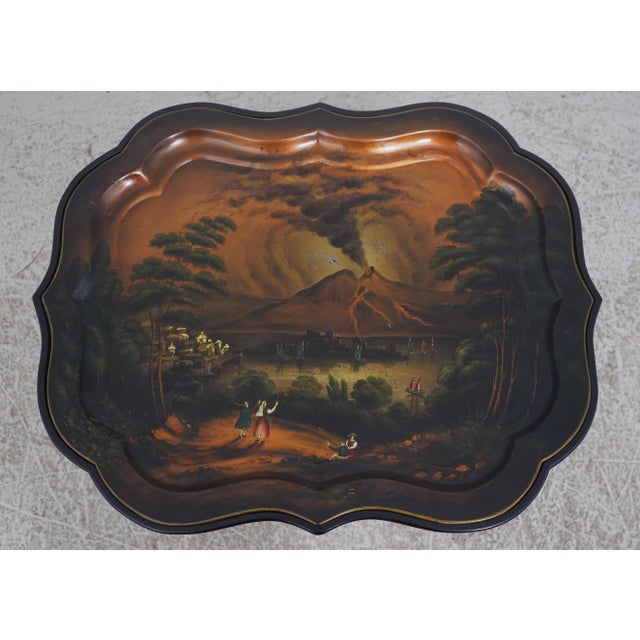 Chinoiserie Maitland Smith Painted Chinoiserie Tray Coffee Table For Sale - Image 3 of 16