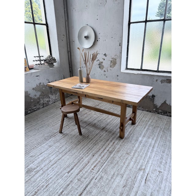 Wood Mountain Dining Table in Beech, 1950s For Sale - Image 7 of 18
