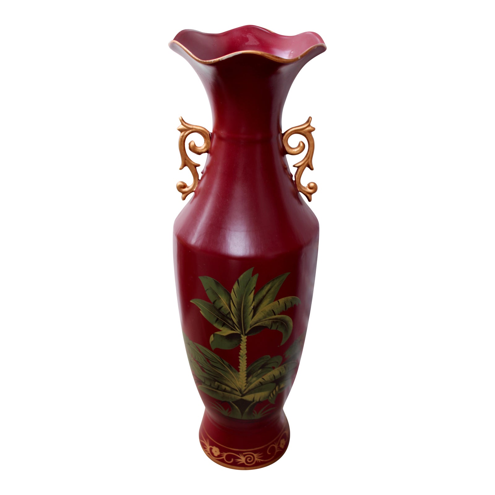 Mid 20th Century Tropical Floor Vase / Umbrella Stand Chairish