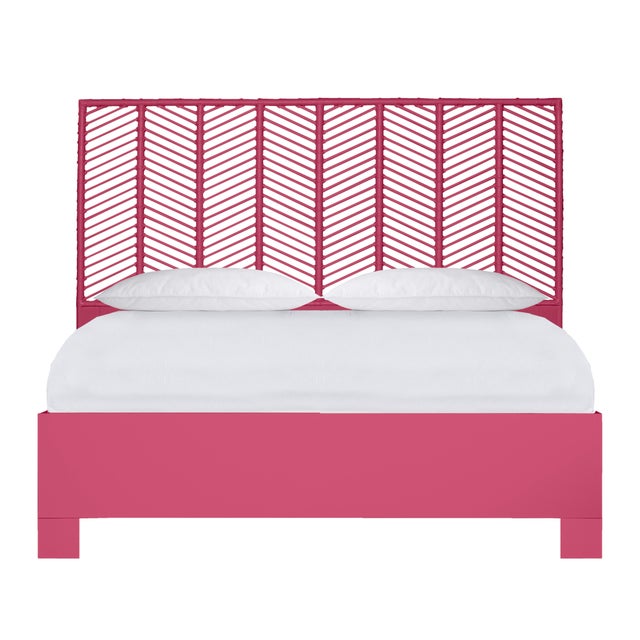 Liam Platform Bed King - Pink For Sale - Image 12 of 12