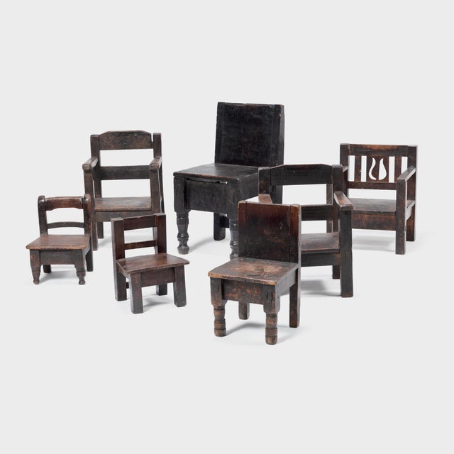 Vintage Guatemalan Child's Chair, C. 1900 For Sale In Chicago - Image 6 of 6