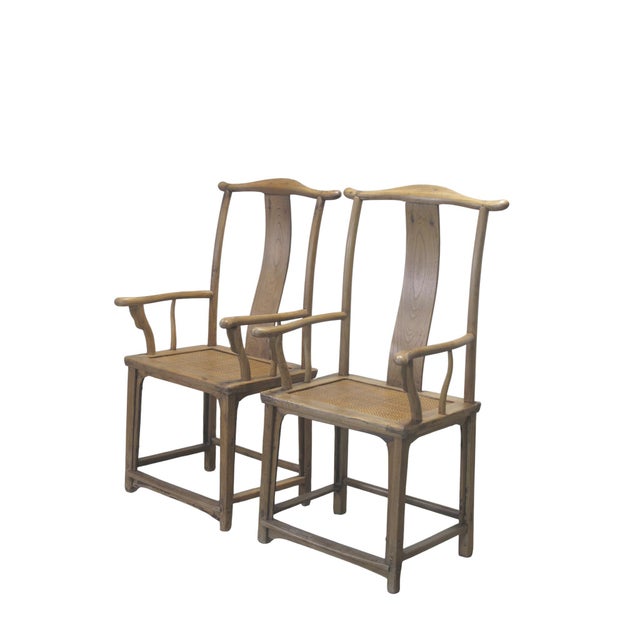 Pair of Antique Official's Hat Armchairs For Sale - Image 4 of 10