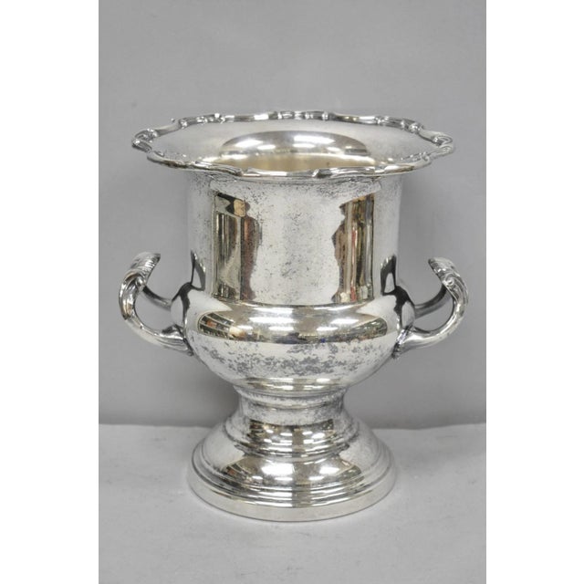 Vintage Victorian Silver Plated Trophy Cup Urn Champagne Chiller Bar Ice Bucket For Sale - Image 16 of 16