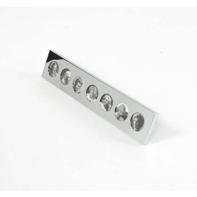 Metal Mid-Century Steel Picture Frame attributed to Felice Antonio Botta, Italy, 1970s For Sale - Image 7 of 15