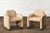 1980s Pair Leather Barrel Chairs, 1980 For Sale - Image 5 of 11