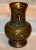 Metal Vintage Japenese Champlevé Vase W/Enamel & Dragon Handles For Sale - Image 7 of 13