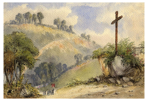 Apollonia Griffith, Procession for the Confirmation of St Ceny, 1837, Watercolour