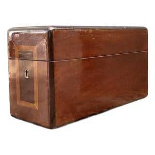 Vintage Inlay Wood Box For Sale