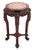 Chinese Chinese Hardwood and Marble Pedestal Table For Sale - Image 3 of 4