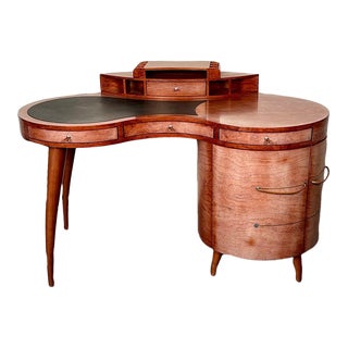 Italian Mid-Century Modern Desk / Vanity / Table by Maurice Villency, Deco Style For Sale