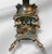 1910s Ornate Brass Bridge Lamp With Floral Shade For Sale - Image 12 of 15