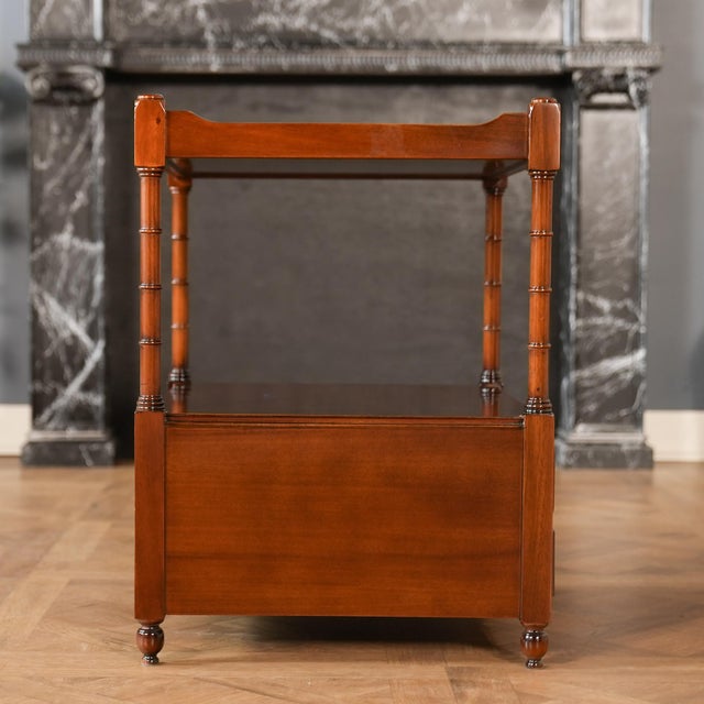 Traditional Mahogany Large Turned Leg Table For Sale - Image 13 of 13