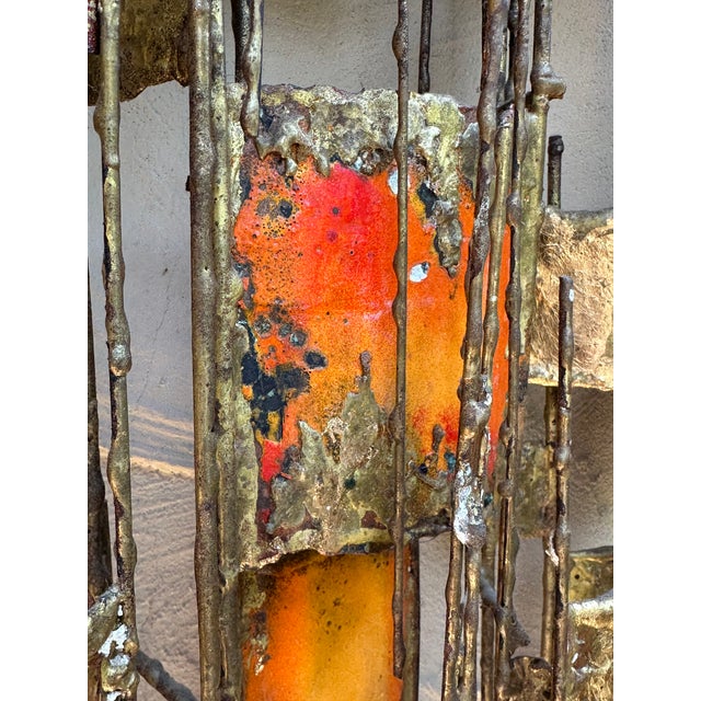 1970s Abstract Metal Wall Sculpture by Donald Buby of Carmel California For Sale - Image 4 of 12