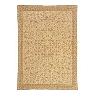 Antique Portuguese Needlepoint Arraiolos Rug, 07'11 X 11'02 For Sale