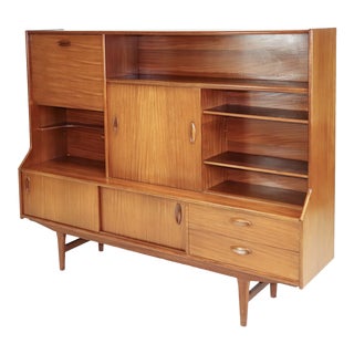 Mid 20th Century Mid Century Modern Teak Cocktail Cabinet Sideboard by Elliots of Newbury For Sale