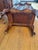 Brown Pair of Antique American Victorian Rococo Revival Figured Walnut Marble-Top Bedside Cabinets, Circa 1870 For Sale - Image 8 of 12