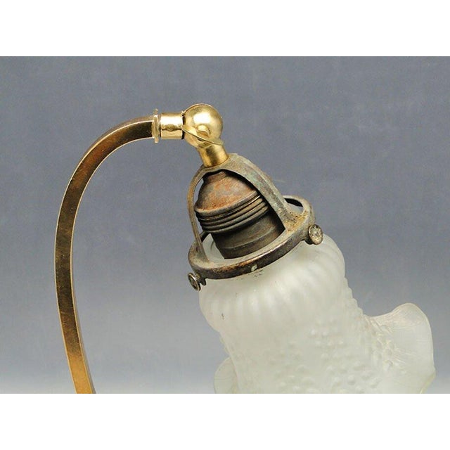 20th Century Glass and Metal Table Lamp, Austria-Hungary, 1890s For Sale - Image 9 of 14