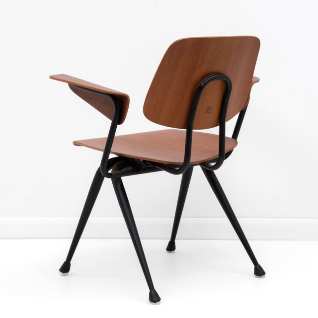 Walnut Brunswick Walnut Plywood Armchairs After Eames DCM Jean Prouvé - A Set of Four For Sale In Philadelphia - Image 6 of 18