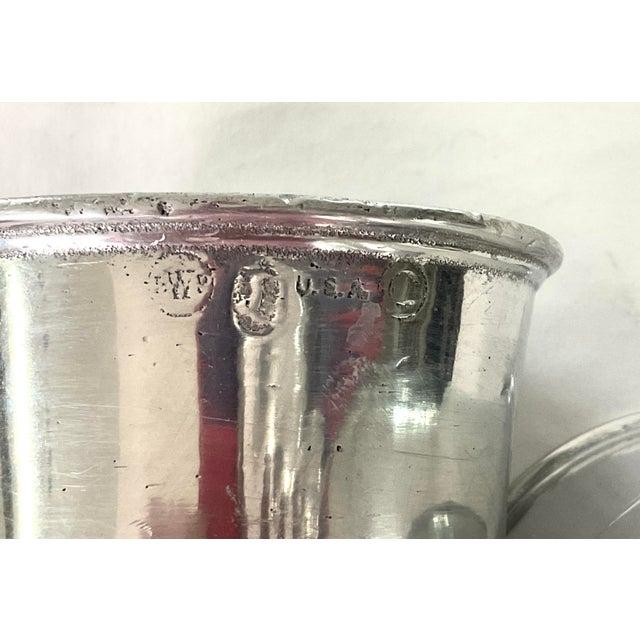 American 1960s Royal Wilton Pewter -“Plough Tavern” Goblets - a Pair For Sale - Image 3 of 8
