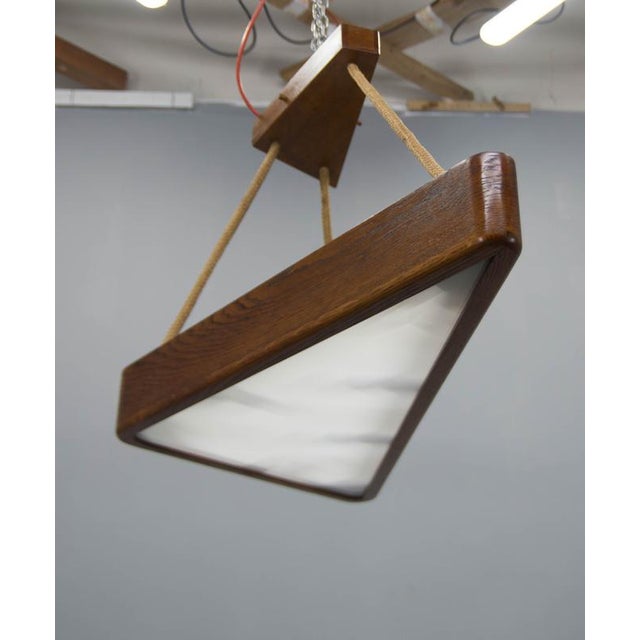 Wood Mid-Century Modern Pendant Light from Uluv, 1960s For Sale - Image 7 of 16