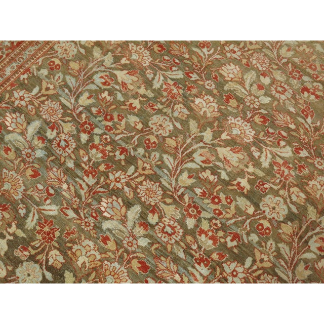 Elegant Antique Persian Room Size Tabriz Rug For Sale - Image 17 of 18