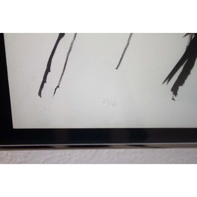 1971 The Patriarch Signed Modern Lithograph on Paper 87/160 Framed by Leonard Baskin For Sale - Image 10 of 11