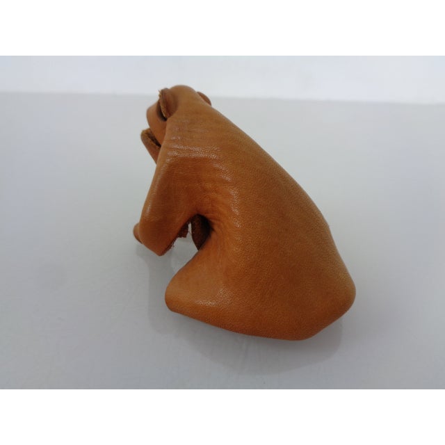 Handmade Leather Frog from Deru Wiesbaden, Germany, 1960s For Sale - Image 10 of 17