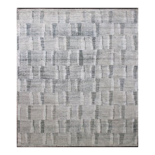 Handmade Borderless Modern Rug. 9' X 12' For Sale