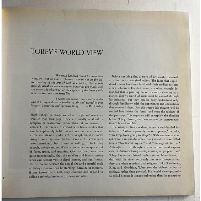 1962 Mark Tobey MoMA Book For Sale - Image 4 of 9