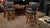 Luxury Darafeev Riviera Poker Dining Set, Includes 4 Chairs, 4 Stools, Complete Designer Game Room For Sale - Image 4 of 9