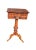 Biedermeier Flame Mahogany Pedestal 2-Drawer Side Table / Sewing Table C. 1840 For Sale - Image 9 of 10