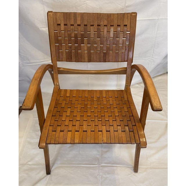 Wood Vintage Model 117 Armchair from Gelenka, Germany, 1950s For Sale - Image 7 of 9