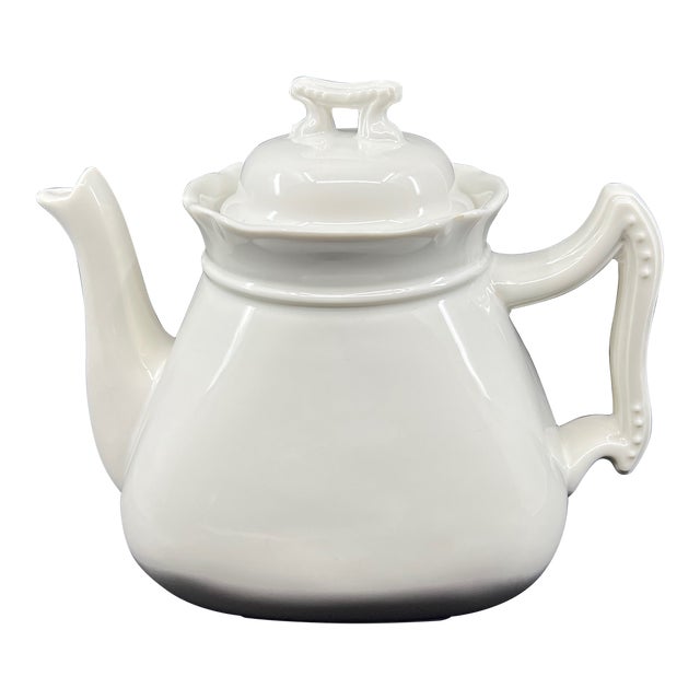 Vintage 1960s Red Cliff Montcliff 8 Cup Ironstone Tea Pot For Sale