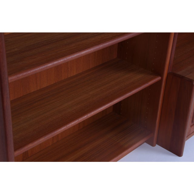 Vintage Teak Bookcase with Removable Shelves, 1970s, Set of 2 For Sale - Image 9 of 10