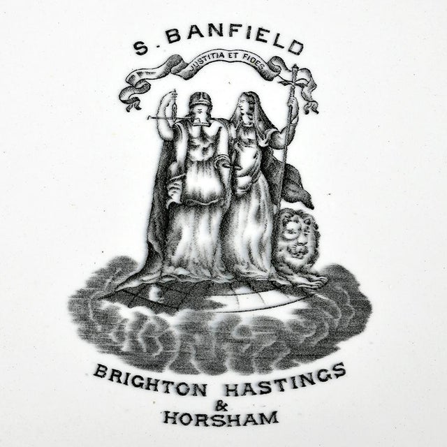 Antique Cast Iron and Brass Scale from S. Banfield For Sale - Image 4 of 8