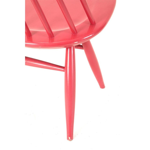 Green Pink-Colored Mademoiselle Armchair by Ilmari Tapiovaara for Asko, 1950s For Sale - Image 8 of 18