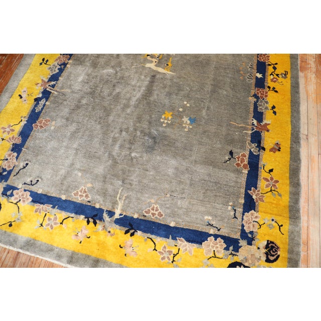 Early 20th Century Antique Colorful Chinese Peking Rug For Sale - Image 5 of 12