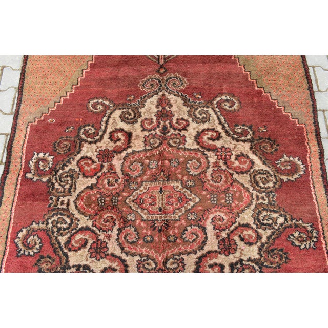 Pink Vintage Turkish Hand Knotted Rug 5'4 X 9'5 Chairish