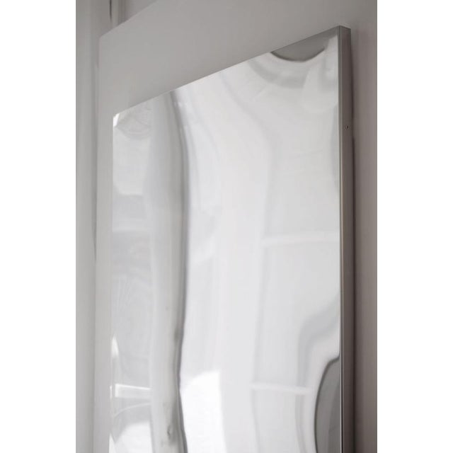 Not Yet Made - Made To Order Distorting Vertical Mirror in Polished Stainless Steel by Julien Vidame For Sale - Image 5 of 10